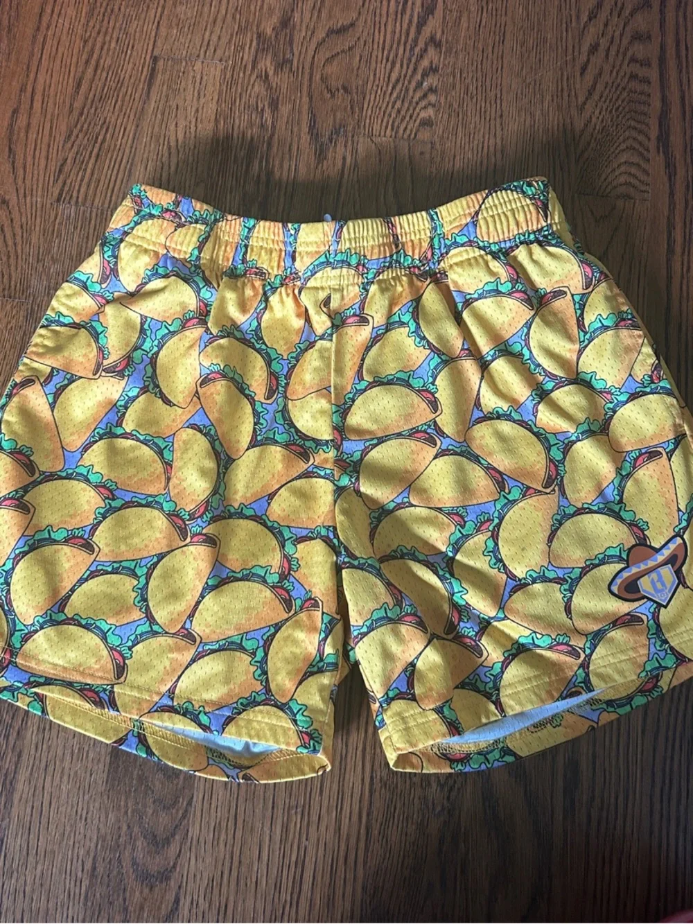 Baseball Lifestyle 101-Taco Print!! Men's Small Athletic Shorts